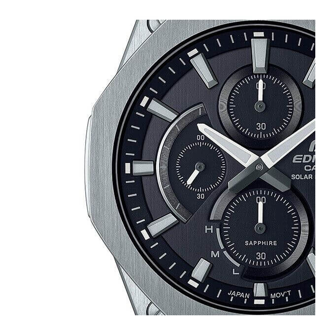 Casio – Édifice Collection – Extra plate – Solaire – Verre saphir anti-rayures – EFS-S570D-1A