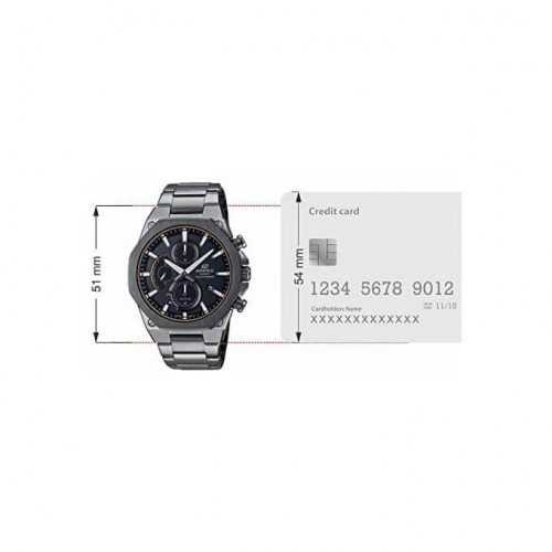 Casio – Édifice Collection – Extra plate – Solaire – Verre saphir anti-rayures – EFS-S570D-1A Casio – Édifice Collection – Extra plate – Solaire – Verre saphir anti-rayures – EFS-S570D-1A