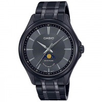 Casio – Montre pour homme – Tout en acier inoxydable noir – Phase de lune – MTP-M100B-1AVDF