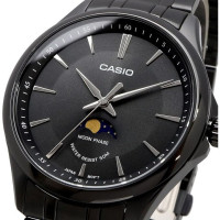 Casio – Montre pour homme – Tout en acier inoxydable noir – Phase de lune – MTP-M100B-1AVDF