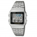 Casio – Affichage de la carte du monde – Vintage Collection – Bracelet en acier argenté – A500WA-1DF Casio – Affichage de la carte du monde – Vintage Collection – Bracelet en acier argenté – A500WA-1DF