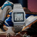 Casio – Affichage de la carte du monde – Vintage Collection – Bracelet en acier argenté – A500WA-1DF Casio – Affichage de la carte du monde – Vintage Collection – Bracelet en acier argenté – A500WA-1DF