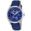 Festina – Style rétro en bleu, cadran bleu – Bracelet cuir bleu – F16573/7