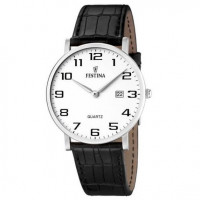 Festina – Extra plate en bracelet cuir noir – Diamètre boîtier 40 mm – Étanche – F16476/1