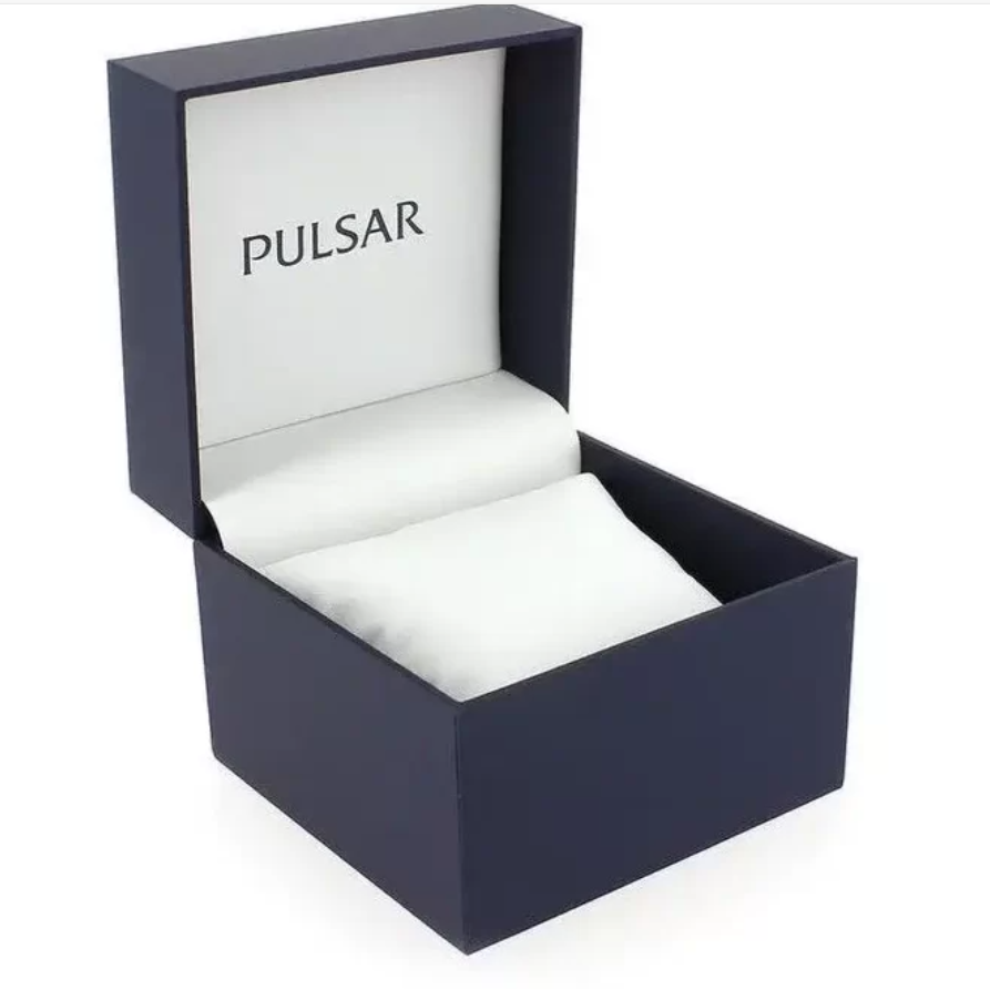 Pulsar – Bronze cadran noir – Bracelet cuir marron – Chronographe pour homme – PM3083X1