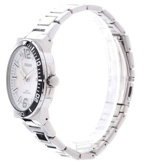 Pulsar – Montre pour homme avec dateur – Étanche 100m – Tout en acier inoxydable – PS9403X1