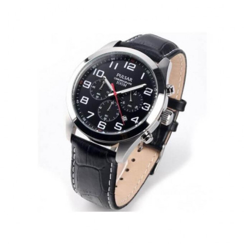 Pulsar – Chronographe avec index chiffres – Dateur sur 4h – WR 100m – PT3667X1 Pulsar – Chronographe avec index chiffres – Dateur sur 4h – WR 100m – PT3667X1