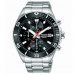 Pulsar – Montre pour homme – Chronographe avec dateur – Cadran bleu et bracelet cuir noir – PT3921X1 Pulsar – Montre pour homme – Chronographe avec dateur – Cadran bleu et bracelet cuir noir – PT3921X1