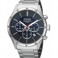 Pulsar – Cadran bleu – Chronographe pour homme – WR 100 m – PT3003X1