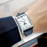 Casio – Montre pour homme – Indicateur de phase de lune – Cadran blanc – Bracelet cuir noir – MTP-M105L-7AVDF