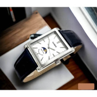 Casio – Montre pour homme – Indicateur de phase de lune – Cadran blanc – Bracelet cuir noir – MTP-M105L-7AVDF