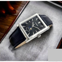 Casio – Montre pour homme – Indicateur de phase de lune – Cadran noir – Bracelet cuir noir – MTP-M105L-1AVDF