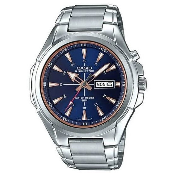 Casio – Super illuminateur pour homme – Avec un bouton permettant d’éclairer – MTP-E200D-2A2VDF