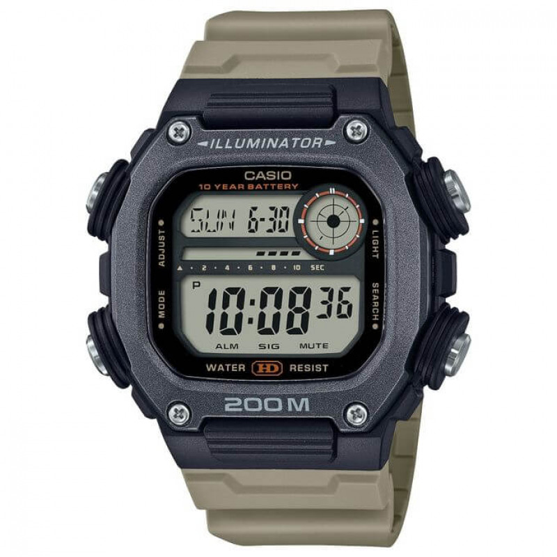 Casio – Une montre avec style et fonctionnalité – Bracelet en résine extra longue – DW-291HX-5AV