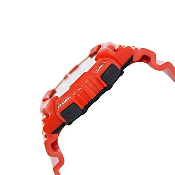 Casio – Rouge – « Tough Solar » – 5 alarmes – Étanche 10 BAR – AQ-S810WC-4AV