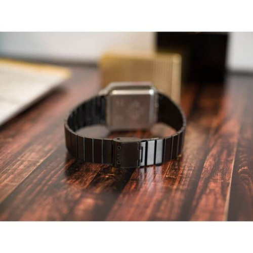 Casio – Montre classique – Digitale noire – Bracelet en acier – A100WEGG-1A2DF Casio – Montre classique – Digitale noire – Bracelet en acier – A100WEGG-1A2DF
