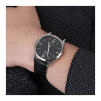 Festina – Style et précision – Noir Cadran noir – avec dateur – Bracelet cuir noir – F20426/3