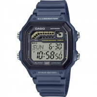 Casio – Inspiré par la conception sportive des années 1990 – Autonomie 10 ans sur pile – WS-1600H-2AV