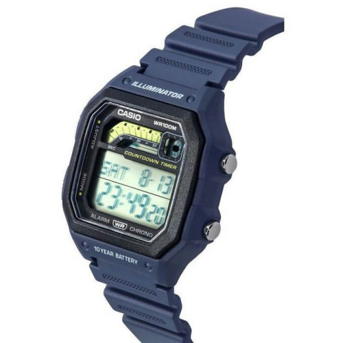 Casio – Inspiré par la conception sportive des années 1990 – Autonomie 10 ans sur pile – WS-1600H-2AV Casio – Inspiré par la conception sportive des années 1990 – Autonomie 10 ans sur pile – WS-1600H-2AV