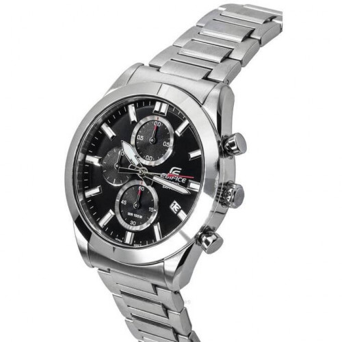 Casio Classique du chronographe Verre Saphir anti rayures – Cadran noir – EFB-710D-1AV Casio Classique du chronographe Verre Saphir anti rayures – Cadran noir – EFB-710D-1AV