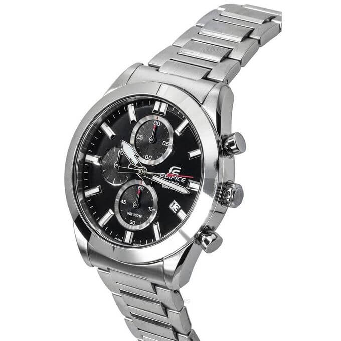 Casio Classique du chronographe Verre Saphir anti rayures – Cadran noir – EFB-710D-1AV