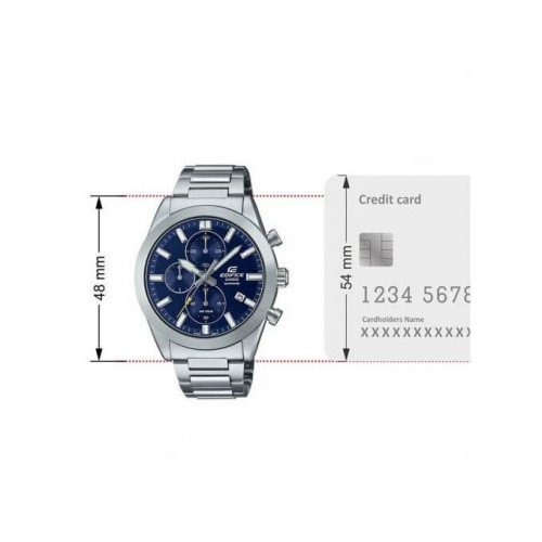 Casio Cadran bleu & Verre saphir – Avec dateur – Chronographe – Acier inoxydable – EFB-710D-2AV Casio Cadran bleu & Verre saphir – Avec dateur – Chronographe – Acier inoxydable – EFB-710D-2AV