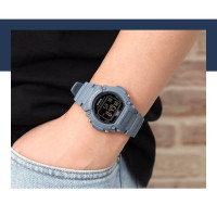 Casio – Montres numériques polyvalentes en couleur bleu – Bracelet en silicone – W-219HC-2BV