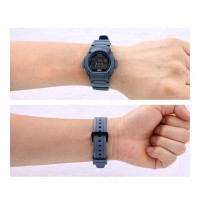 Casio – Montres numériques polyvalentes en couleur bleu – Bracelet en silicone – W-219HC-2BV