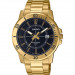 Casio – Résiste à l’eau jusqu’à 50 mètres – Doré, cadran noir – Tout en acier inoxydable – MTP-VD01G-1CV Casio – Résiste à l’eau jusqu’à 50 mètres – Doré, cadran noir – Tout en acier inoxydable – MTP-VD01G-1CV