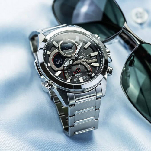 Casio – Synchronisation facile avec votre smartphone par Bluetooth® – Chronographe – ECB-30D-1ADF Casio – Synchronisation facile avec votre smartphone par Bluetooth® – Chronographe – ECB-30D-1ADF