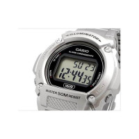 Casio – Satisfaire votre côté pratique – Autonomie pile 7 ans – Bracelet en acier – W-219HD-1AV