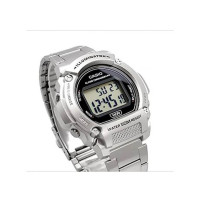 Casio – Satisfaire votre côté pratique – Autonomie pile 7 ans – Bracelet en acier – W-219HD-1AV