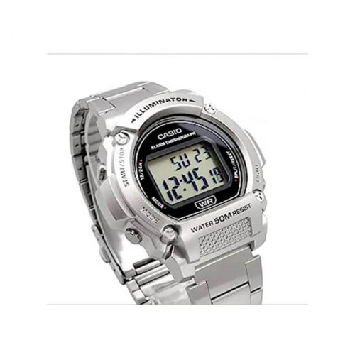Casio – Satisfaire votre côté pratique – Autonomie pile 7 ans – Bracelet en acier – W-219HD-1AV Casio – Satisfaire votre côté pratique – Autonomie pile 7 ans – Bracelet en acier – W-219HD-1AV