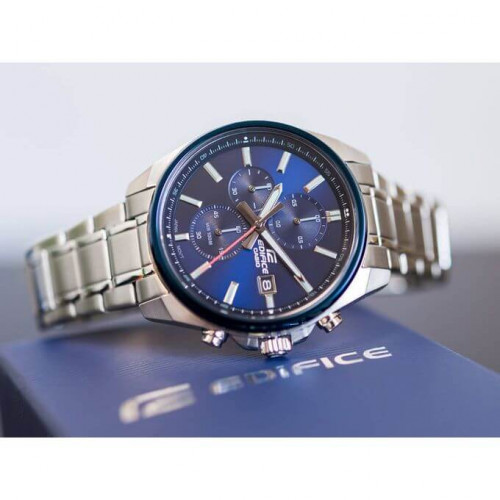 Casio – Chronographe EDIFICE standard de taille moyenne – Cadran bleu – EFV-610DB-2AV Casio – Chronographe EDIFICE standard de taille moyenne – Cadran bleu – EFV-610DB-2AV