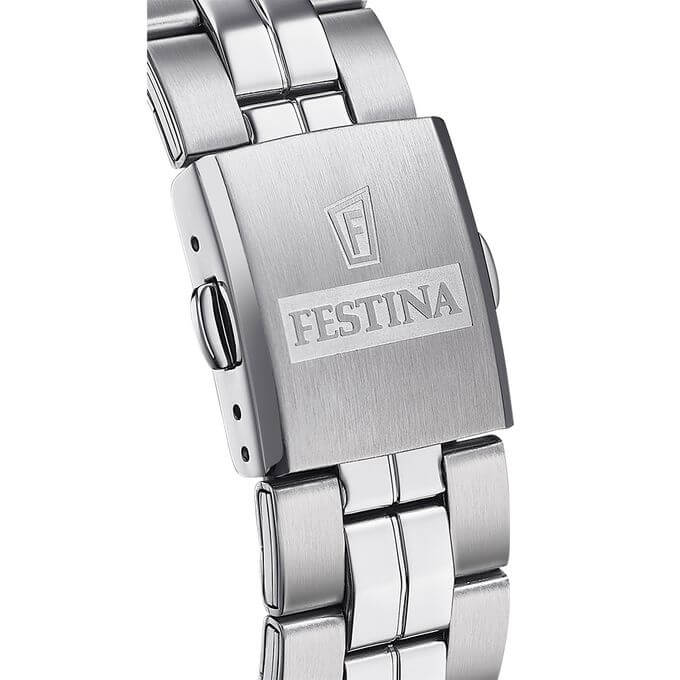 Festina – Classique – Cadran noir avec dateur – Bracelet en acier inoxydable – F20425/3