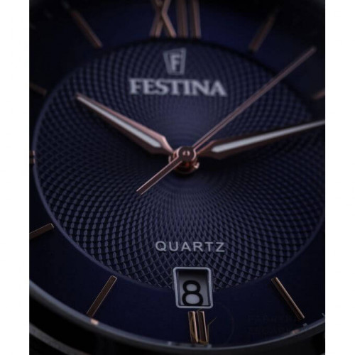 Festina – Diamètre boîtier 43.0 mm – Cadran bleu – Bracelet métallique – Avec dateur – F20425/5 Festina – Diamètre boîtier 43.0 mm – Cadran bleu – Bracelet métallique – Avec dateur – F20425/5