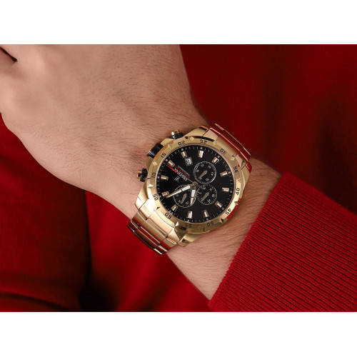Festina – Chrono Sport – Cadran noir – Tout en acier inoxydable doré – F20541/4 Festina – Chrono Sport – Cadran noir – Tout en acier inoxydable doré – F20541/4