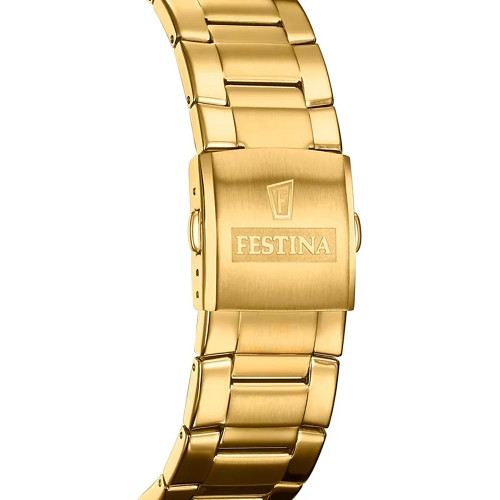 Festina – Chrono Sport – Cadran noir – Tout en acier inoxydable doré – F20541/4 Festina – Chrono Sport – Cadran noir – Tout en acier inoxydable doré – F20541/4