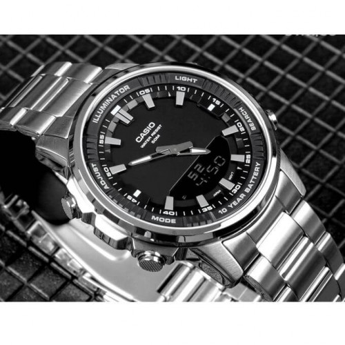 Casio – Sportives et sophistiquées – En acier inox – Autonomie pile 10 ans – AW-880D-1AV Casio – Sportives et sophistiquées – En acier inox – Autonomie pile 10 ans – AW-880D-1AV