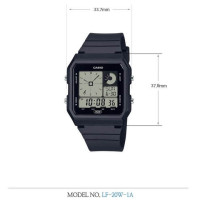 Casio – Montre qui s’adapte à tous les poignets – Noir – LF-20W-1ADF