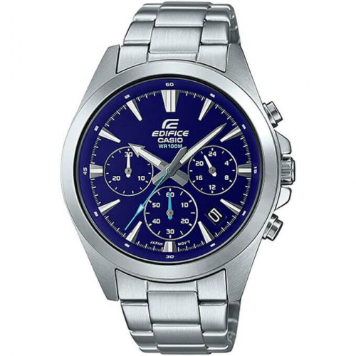 Casio – Cadran bleu – Collection Edifice – Chronographe – Étanche 100 m – EFV-630D-2AV Casio – Cadran bleu – Collection Edifice – Chronographe – Étanche 100 m – EFV-630D-2AV