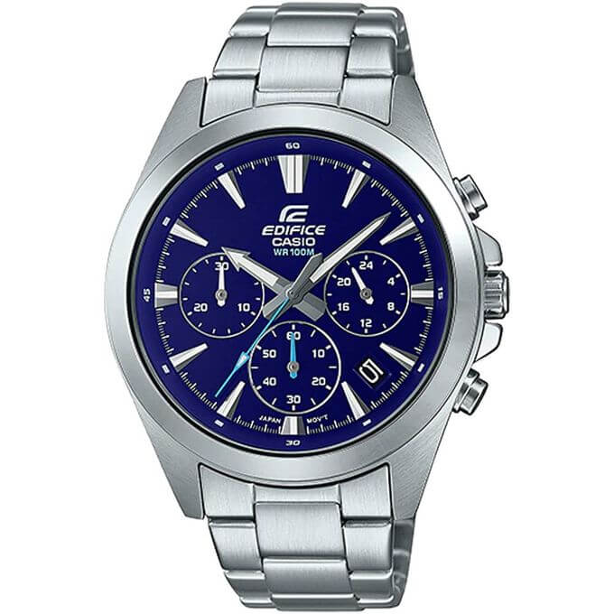 Casio – Cadran bleu – Collection Edifice – Chronographe – Étanche 100 m – EFV-630D-2AV