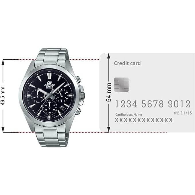 Casio – Sportive et simple d’un chronographe classique – Bracelet inoxydable – EFV-630D-1AV