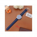Casio – Montre homme argentée, bracelet en cuir bleu – MTP-V004L-2BUDF Casio – Montre homme argentée, bracelet en cuir bleu – MTP-V004L-2BUDF