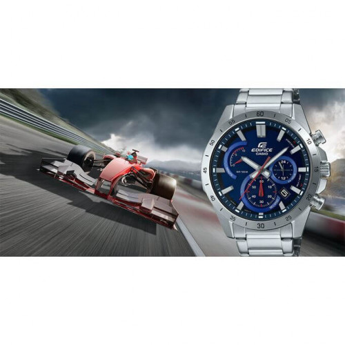 Casio – Cadran bleu – Chronographe – Bracelet en acier inoxydable – EFR-573D-2AV Casio – Cadran bleu – Chronographe – Bracelet en acier inoxydable – EFR-573D-2AV