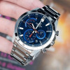 Casio – Cadran bleu – Chronographe – Bracelet en acier inoxydable – EFR-573D-2AV