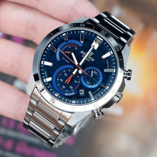 Casio – Cadran bleu – Chronographe – Bracelet en acier inoxydable – EFR-573D-2AV Casio – Cadran bleu – Chronographe – Bracelet en acier inoxydable – EFR-573D-2AV