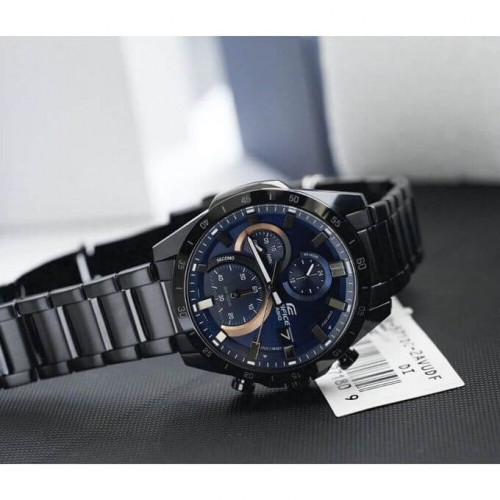 Casio – Collection Edifice – Noir – Tout en acier inoxydable noir – EFR-571DC-2AVUDF Casio – Collection Edifice – Noir – Tout en acier inoxydable noir – EFR-571DC-2AVUDF