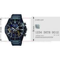 Casio – Collection Edifice – Noir – Tout en acier inoxydable noir – EFR-571DC-2AVUDF