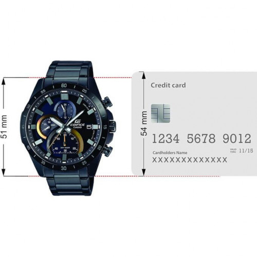 Casio – Collection Edifice – Noir – Tout en acier inoxydable noir – EFR-571DC-2AVUDF Casio – Collection Edifice – Noir – Tout en acier inoxydable noir – EFR-571DC-2AVUDF